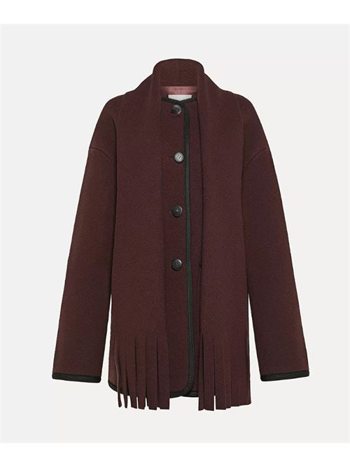 WOOL CLOTH JACKET FORTE_FORTE | 13209 my coatF46M.2505 cacao